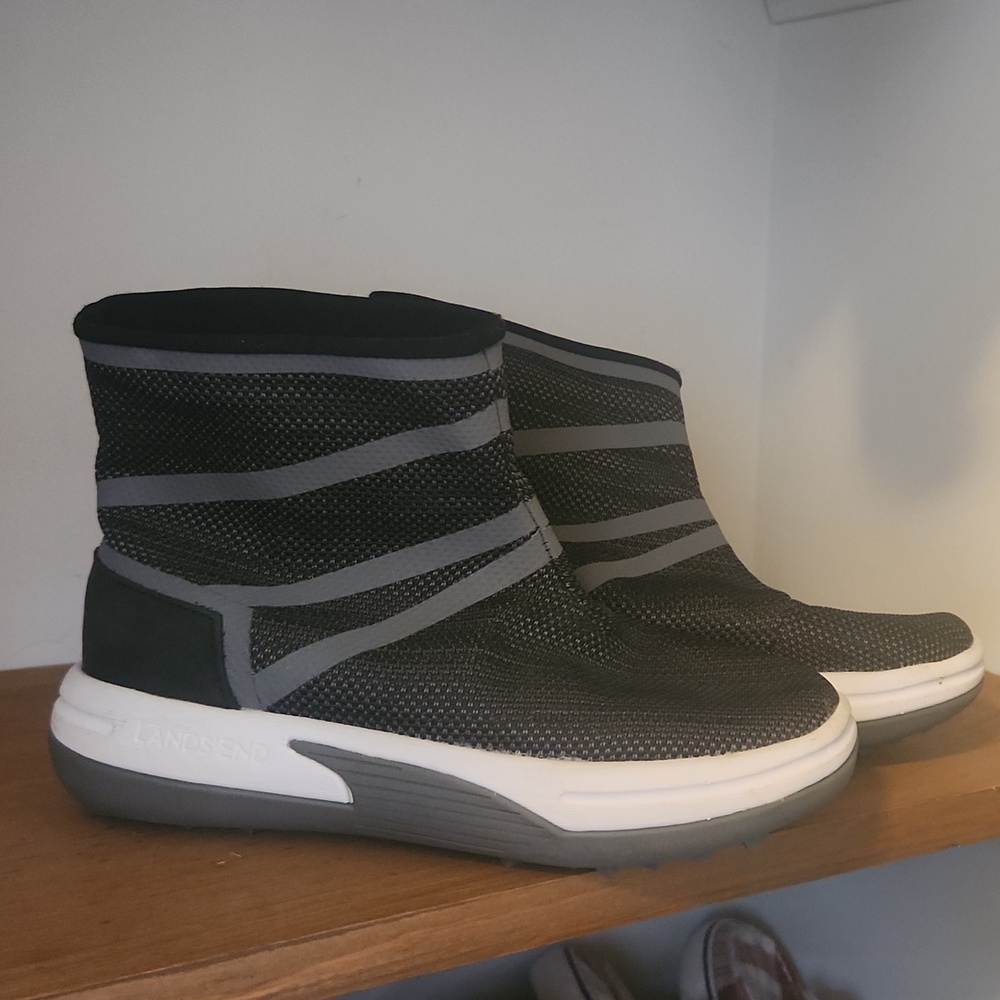 Lands'end high top booties